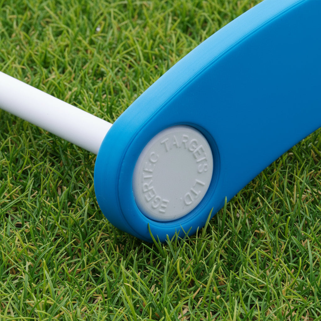 Curved archery foot position markers